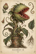 Audrey II — Botanical Specimen Art Print