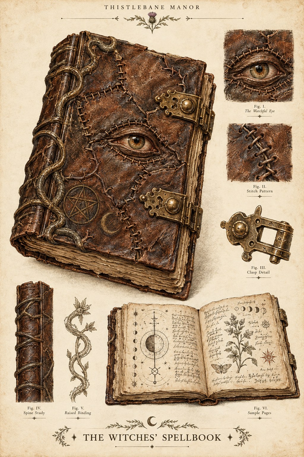 Enchanted Spellbook — Specimen Art Print