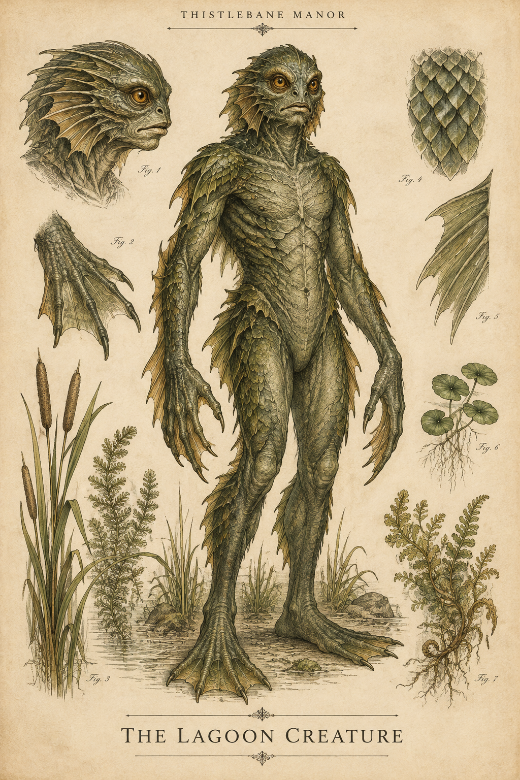 The Creature — Specimen Art Print