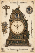 Enchanted Clock — Specimen Art Print