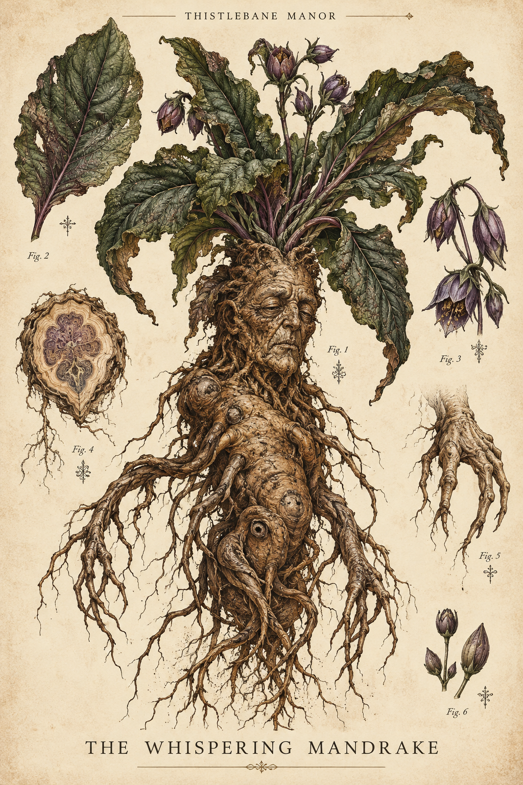 Mandrake — Botanical Specimen Art Print